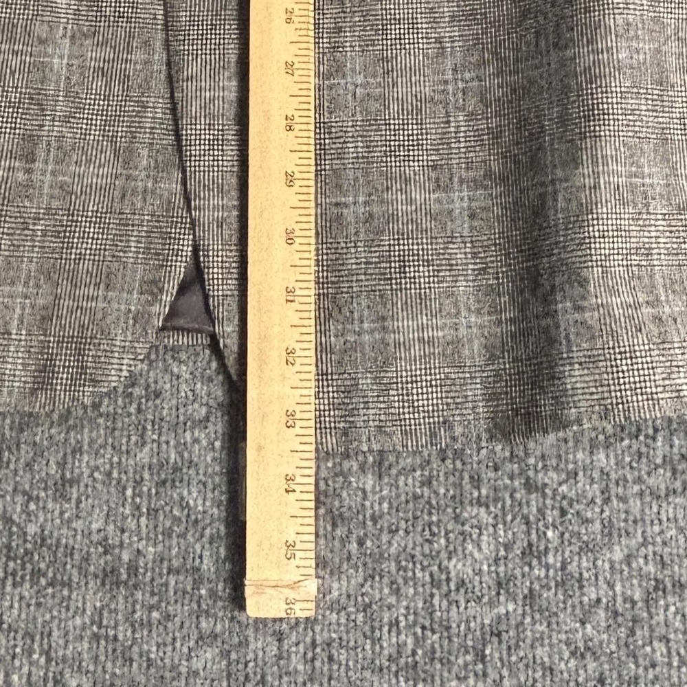 Ermenegildo Zegna Sport Coat Mens 42R Gray Glen Plaid Wool Cashmere 2 Button - Picture 11 of 16